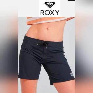 ROXY to Dye for True Black 7 Inch Board Shorts Swimsuit Cover up